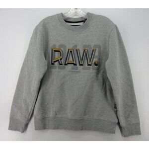 G Star Raw Sweatshirt Medium Spell Out Graphic Streetwear Pullover